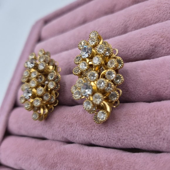 XL Rhinestone Statement Earrings - Picture 3 of 6